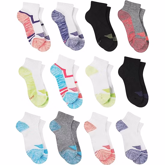 Cool Comfort Ankle Socks Pack Fashion Liner Socks Assorted Large Us